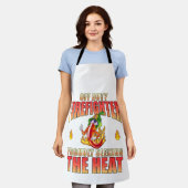 Brandweerman Chili zoekt trots warmte Schort (Gedragen)