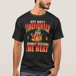 Brandweerman Chili zoekt trots warmte T-shirt