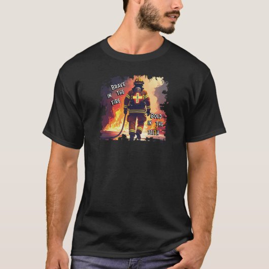 Brandweerman - Christelijk T-shirt (Voorkant)