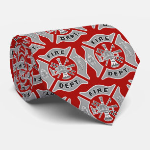 brandweerman Cool Novelty Stropdas voor Heren