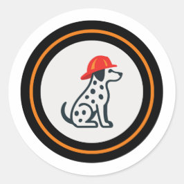 Brandweerman Dalmatiër Sticker