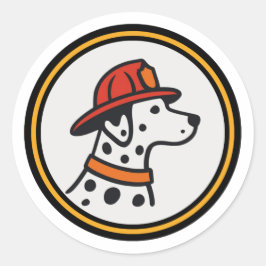 Brandweerman Dalmatiër Sticker