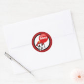 BRANDWEERMAN Dalmatische Verjaardagsballon sticker (Envelop)
