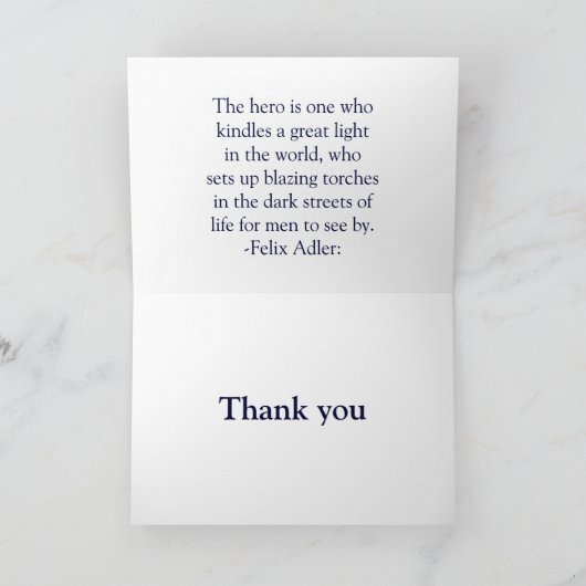 Brandweerman Dank u Kaart (Binnen)