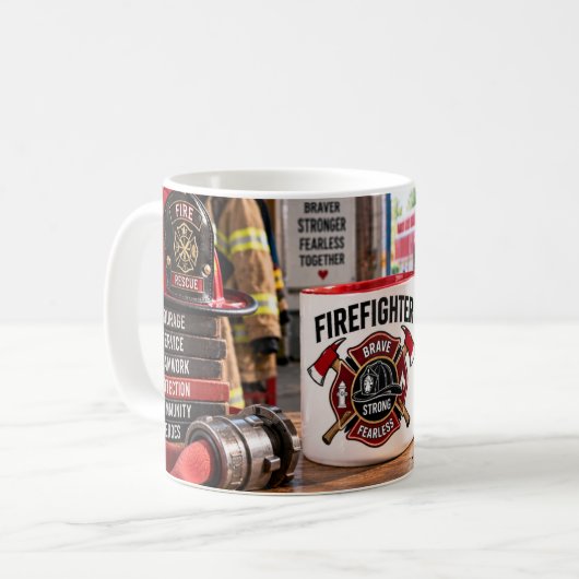 Brandweerman Dappere Sterke Mok (Voorkant links)