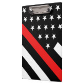 Brandweerman - de vlag van de dunne rode lijn klembord (Links)