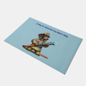 Brandweerman Deurmat (Schuin)