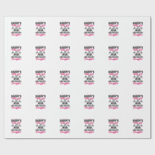 Brandweerman Dochter Citaat Vector T-shirt Ontwerp Cadeaupapier