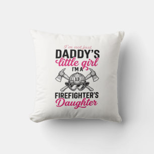 Brandweerman Dochter Citaat Vector T-shirt Ontwerp Kussen