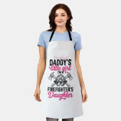 Brandweerman Dochter Citaat Vector T-shirt Ontwerp Schort (Gedragen)