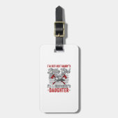 Brandweerman Dochter Vintage Bagagelabel (Voorkant verticaal)