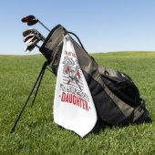 Brandweerman Dochter Vintage Golfhanddoek (Groen)