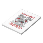 Brandweerman Dochter Vintage Notitieblok (Linkerzijde)
