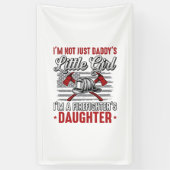 Brandweerman Dochter Vintage Spandoek (Verticaal)
