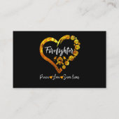 brandweerman - een brandweervader visitekaartje (Achterkant)