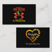 brandweerman - een brandweervader visitekaartje (Voorkant / Achterkant)