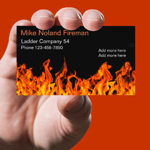 Brandweerman Eenvoudig ontwerp Visitekaartje