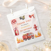 Brandweerman eerste verjaardagsfeest bedankzakje (Geknipt)