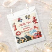 Brandweerman eerste verjaardagsfeest bedankzakje (Geknipt)