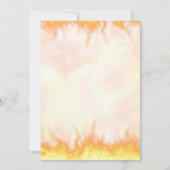 Brandweerman eerste verjaardagsfeest kaart (Achterkant)