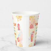 Brandweerman eerste verjaardagsfeest papieren bekers (Rechts)