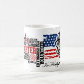 Brandweerman eert met Amerikaanse vlag Koffiemok (Center)