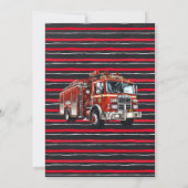 Brandweerman elke leeftijd verjaardag brandweerwag kaart (Achterkant)