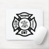 Brandweerman EMT Mousepad Muismat (Met muis)