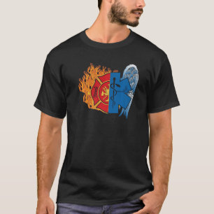 brandweerman Emt Proud Emt brandweerman Ems Badge T-shirt