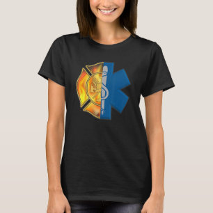brandweerman Emt Proud Emt brandweerman Ems Badge T-shirt