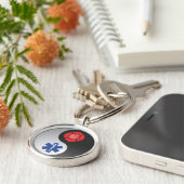 brandweerman emt ying yang sleutelhanger (Zijkant)