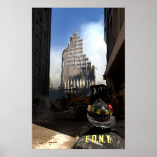 Brandweerman en brandweerman poster