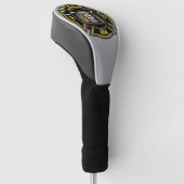 Brandweerman en brandweerteam van brandweerdienst golfheadcover (Schuin)