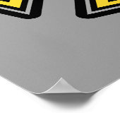 Brandweerman en brandweerteam van brandweerdienst poster (Hoek)