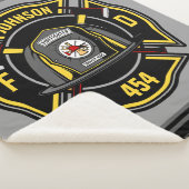 Brandweerman en brandweerteam van brandweerdienst sherpa deken (3/4)