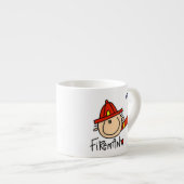 Brandweerman Espresso Kop (Voorkant rechts)