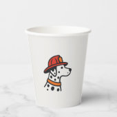 Brandweerman Feest Papieren Beker (Voorkant)