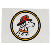 Brandweerman Feestcadeautas Groot Cadeauzakje (Achterkant)
