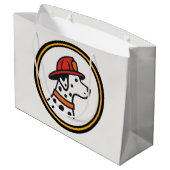 Brandweerman Feestcadeautas Groot Cadeauzakje (Achterkant Gekanteld)