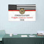 Brandweerman Fire Academy Afstudeerfeest Spandoek (Beurs)