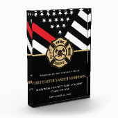 Brandweerman Fire Academy Afstudeerfeest Welkom Fotoblokken (Links)