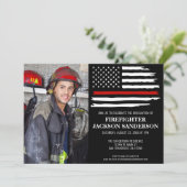 Brandweerman Fire Academy Afstuderen Brandweerman Kaart (Staand voorkant)