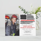 Brandweerman Fire Academy Afstuderen Brandweerman Kaart (Staand voorkant)