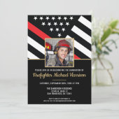 Brandweerman Fire Academy Afstuderen Brandweerman  Kaart (Staand voorkant)