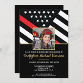 Brandweerman Fire Academy Afstuderen Brandweerman  Kaart (Voorkant / Achterkant)