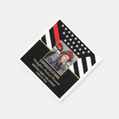 Brandweerman Fire Academy Afstuderen Brandweerman  Servet (Hoek)