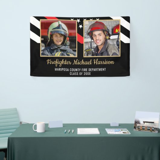 Brandweerman Fire Academy Afstuderen Brandweerman  Spandoek (Beurs)