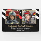 Brandweerman Fire Academy Afstuderen Brandweerman Spandoek (Horizontaal)