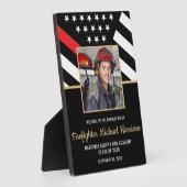 Brandweerman Fire Academy Graduation Party Foto Fotoplaat (Zijkant)