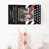 Brandweerman Fire Academy Graduation Party Foto Spandoek (Insitu)